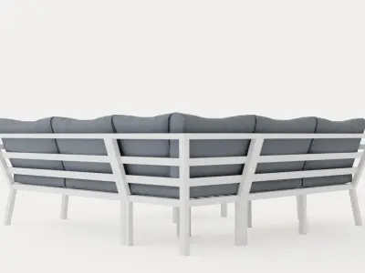 Gothenburg sofa set Low-poly 3D model
