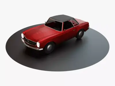 Mercedes Benz SL 280 Low Poly Low-poly 3D model