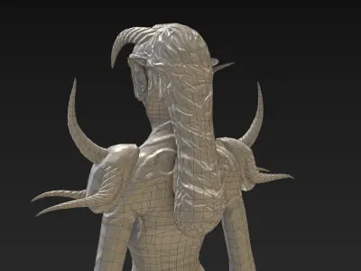 Druid of the Ages Low-poly 3D model