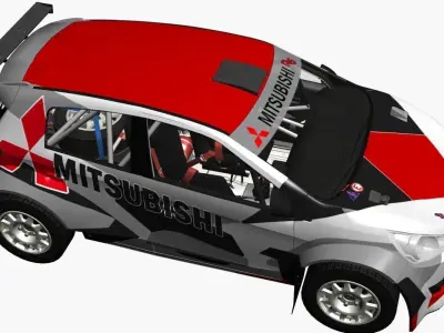 Mitsubishi R5 Rally 3D model
