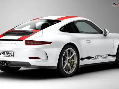 Porsche 911 R 2017 3D model