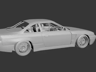 Nissan Silvia S14 Rocket Bunny  3D print model