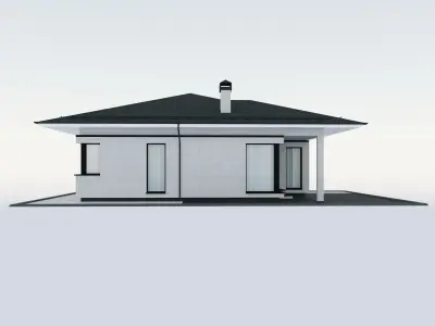 Cottage modern 3D model