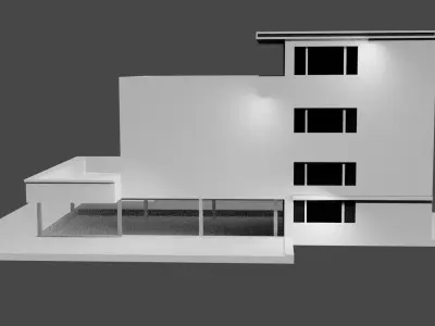 Concept building Free low-poly 3D model