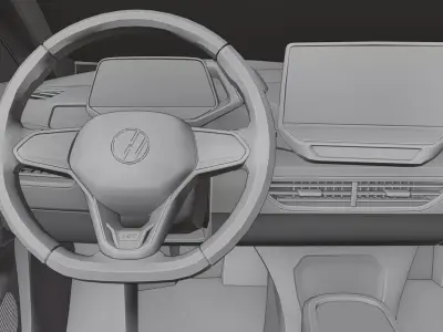 Volkwagen ID3 3D print model
