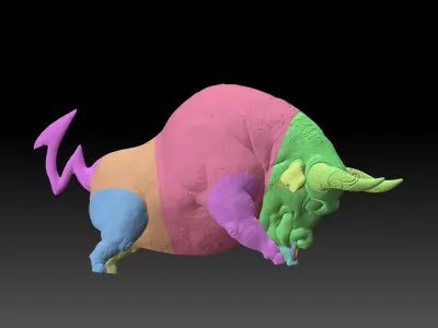 Bullfighting sculpture decoration 3D printing model 3D print model