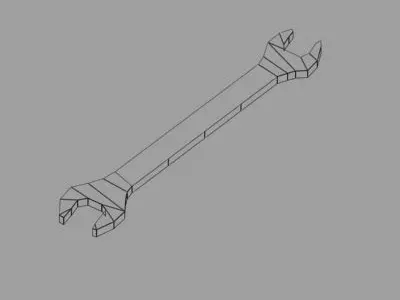 Spanner wrenches 3D model