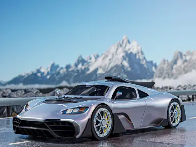 Mercedes-Benz AMG project one 3D model