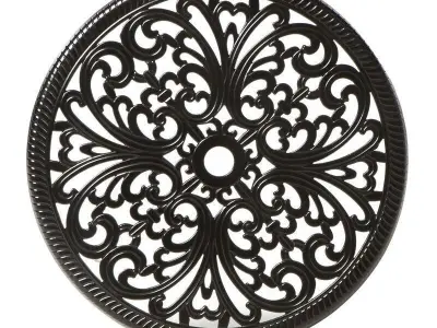 Bull Erik Round Long Bistro Table Set 3D model