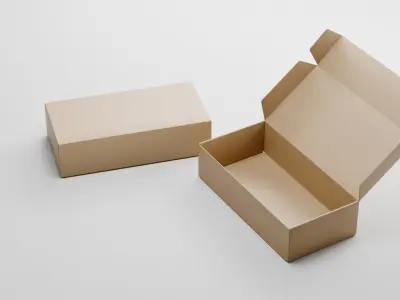 Packaging Boxes for Product mockups Rigged 3D model
