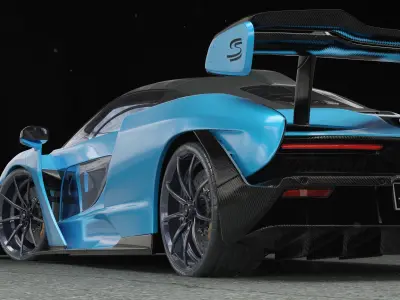 High-Poly McLaren Senna 3D model