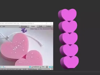CANDLE HEART 3D print model