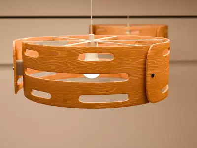 hanging lamp Low-poly 3D model