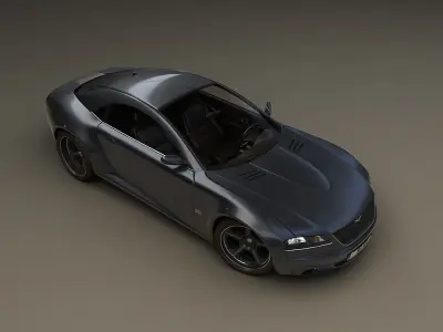 3D model of concept GT car 3D model