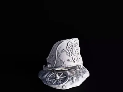 Broken Chariot 3D print model