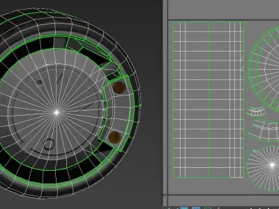 WHEEL AND TIRE 2 3D model Low-poly 3D model