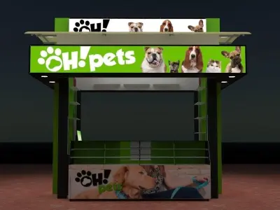 pet accessories store 3D model