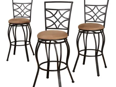 Rigsby Swivel Adjustable Height Stool  3D model