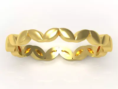 Gold Infinity stl Ring Model gr0131 3D print model