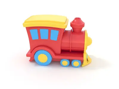 Toy Train 3D model 3D model