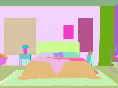 Parisian interior scene 3D model 3D model