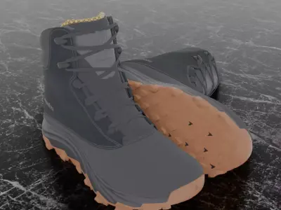COLUMBIA EXPEDITIONIST SHIELD 3D BOOTS Low-poly 3D model