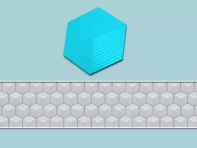Hexagonal Wall Panel A05 - Interior Design Decoration 3D print model
