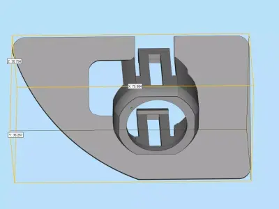 Parking sensor bracket for Audi Q5  rear bumper 3D print model