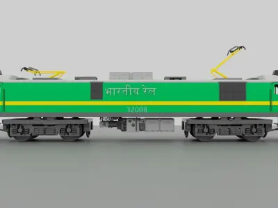 Indian Railways WAG 9 Electric Locomotive Free 3D model