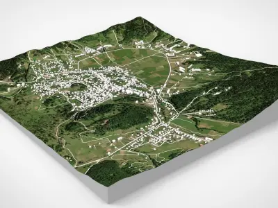 Cityscape Bakuriani Georgia 3D model