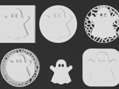 Ghost signs collection 3D print model