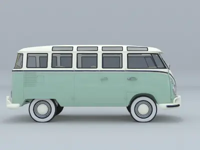 3D Model of a VW Samba T1 3D model