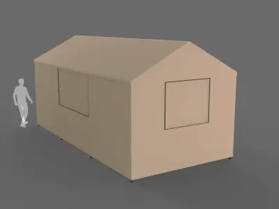 Car Tent Garage 3D model