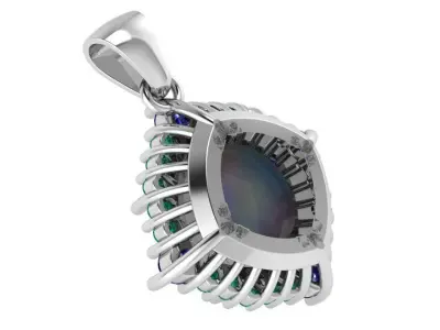 Oval Cabochon Pendant 2811 3D print model