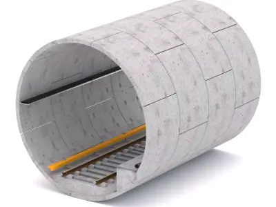 Subway Tunnel 3D model
