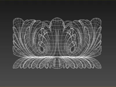 Carved Corbel 3D model 3D model