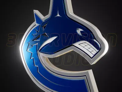Vancouver Canucks logo - Cinematic - 3D print 3D model