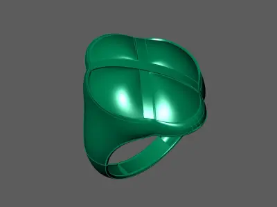 Plain Ring Women Ready STL 3DM Models Womens Rings 3D models 3D print model 59