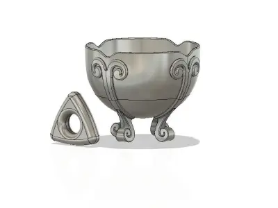 Coraline taffy bowl and seeing stone 3D print model