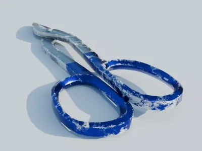 Tin Snips Low-poly 3D model