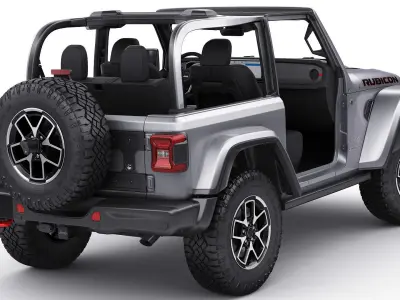 Jeep Wrangler 2 door 2024 3D model