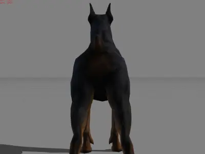 Hound Dog Animal  Low-poly 3D model