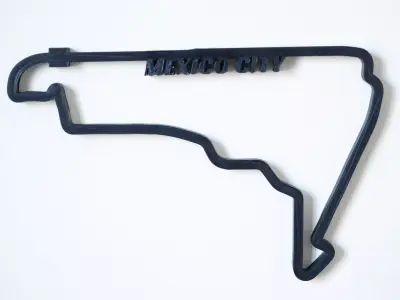 Mexico City F1 Racing Track 2025 3D print model