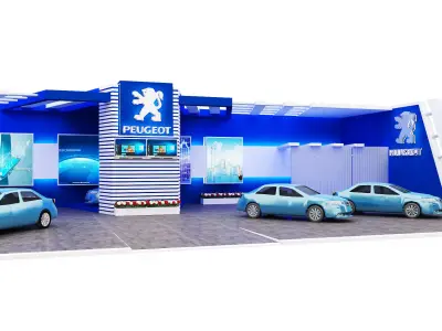 Booth Exhibition Stand a362 3D model