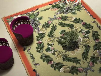 Carpet Arcimboldo Free 3D model