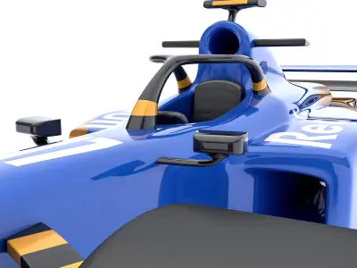 3D Formula 1 car model 02 Low-poly 3D model