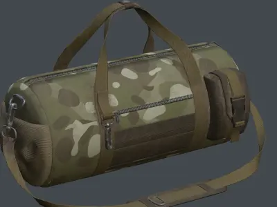 Soldier Sport Camuflage Bag Low-poly 3D model