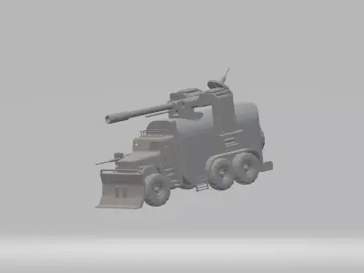 a gun straight from madmax 3D print model