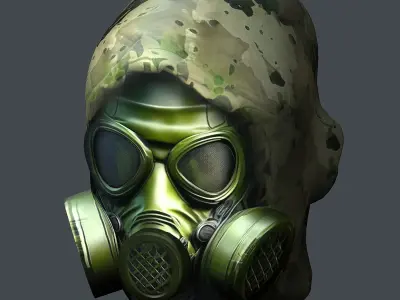 Helmet 3d model military combat Military Low-poly Low-poly 3D model 73
