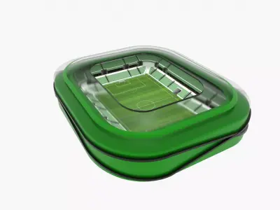 Soccer Stadium Low-poly 3D model 44